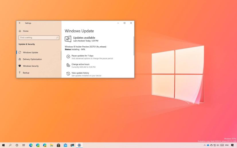 Windows 10 build 20270 download