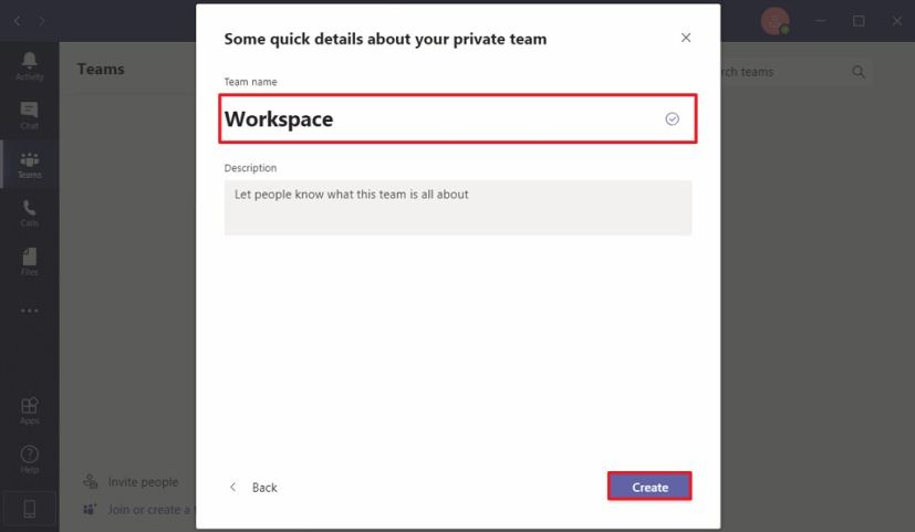 Microsoft Teams specify channel name