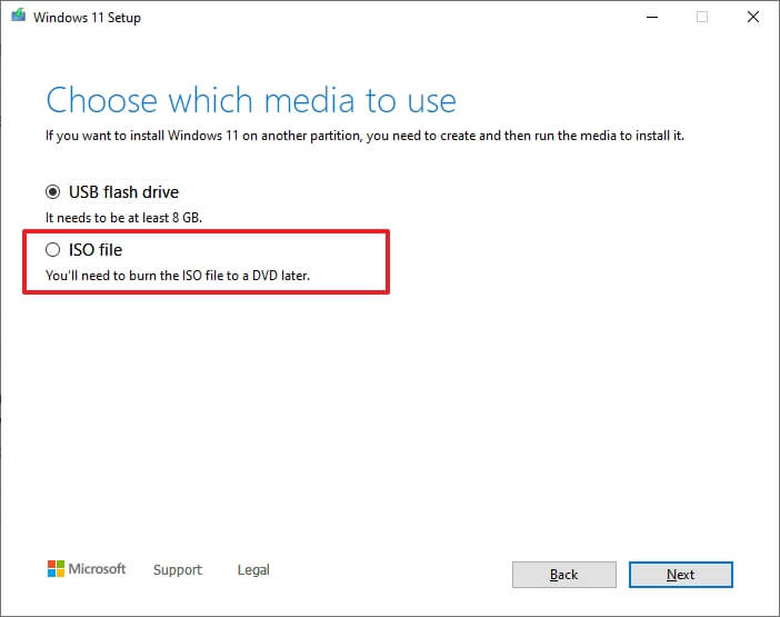 Create Windows 11 ISO file