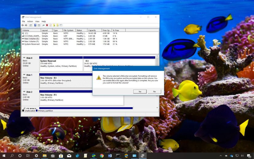 Delete Encrypted drive running Windows 10 with Gparted