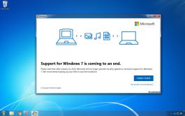 Disable end of support deadline notification on Windows 7