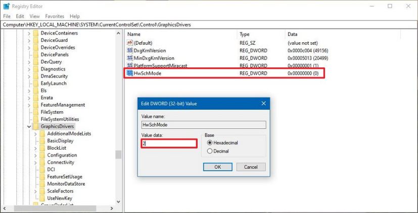 Enable hardware-accelerated GPU scheduling Registry