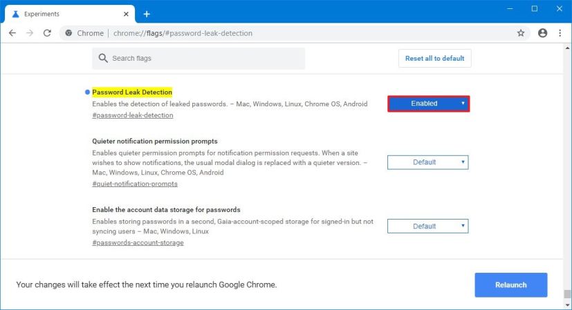 Enable Password Leak Detection in Chrome