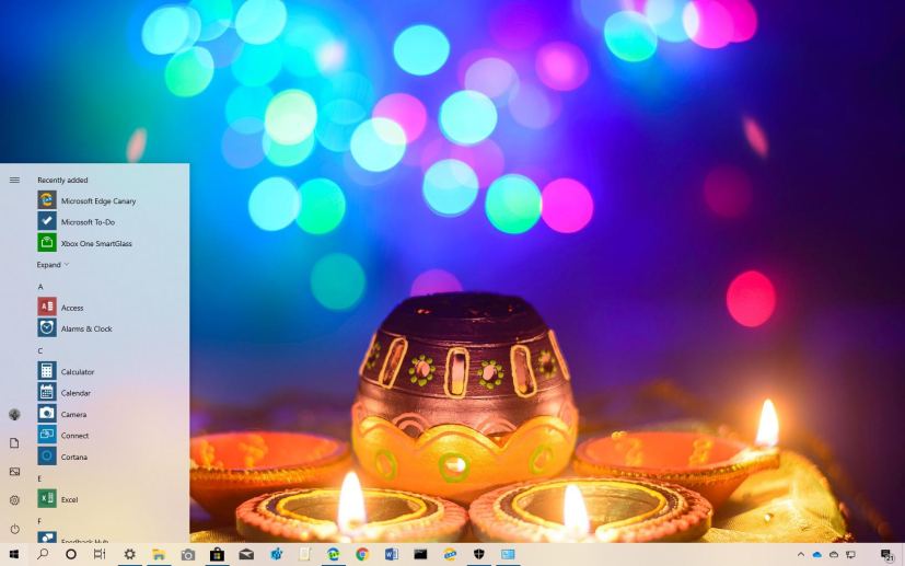 Festival of Lights theme for Windows 10