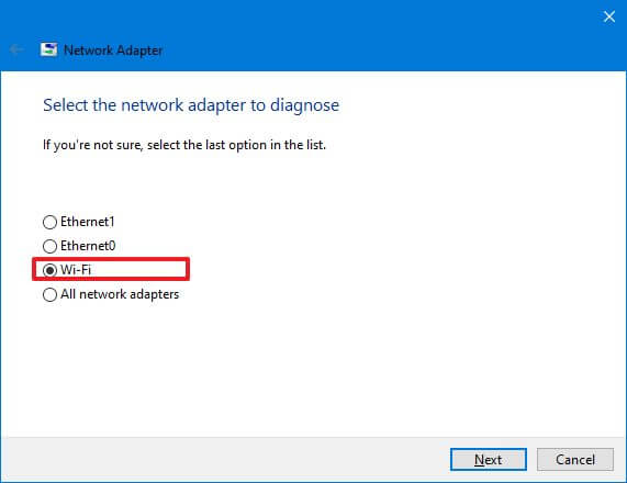 Windows 10 21H1 fix Wi-Fi