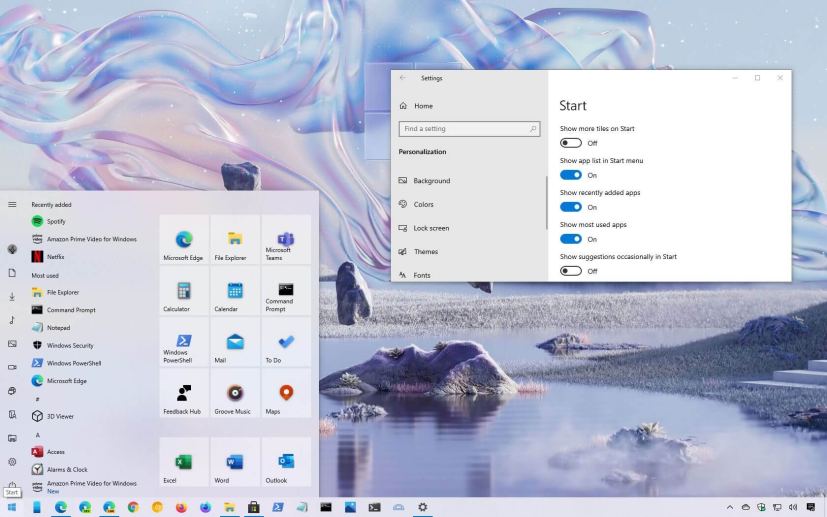 Hide recently installed apps on Start menu