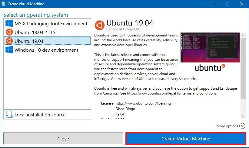 Create Ubuntu virtual machine using Hyper-V