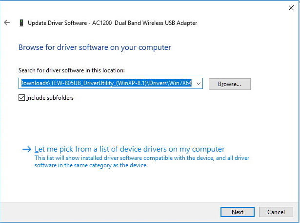 Install Wi-Fi adapter driver on Windows 10
