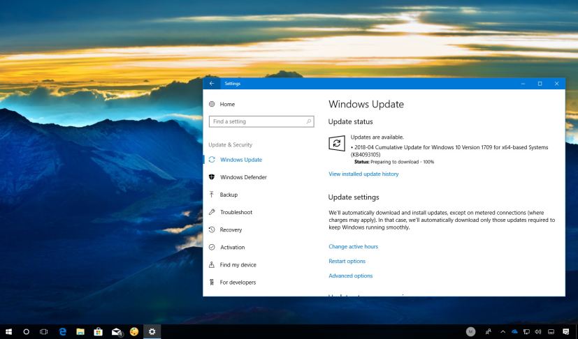 Windows 10 update KB4093105