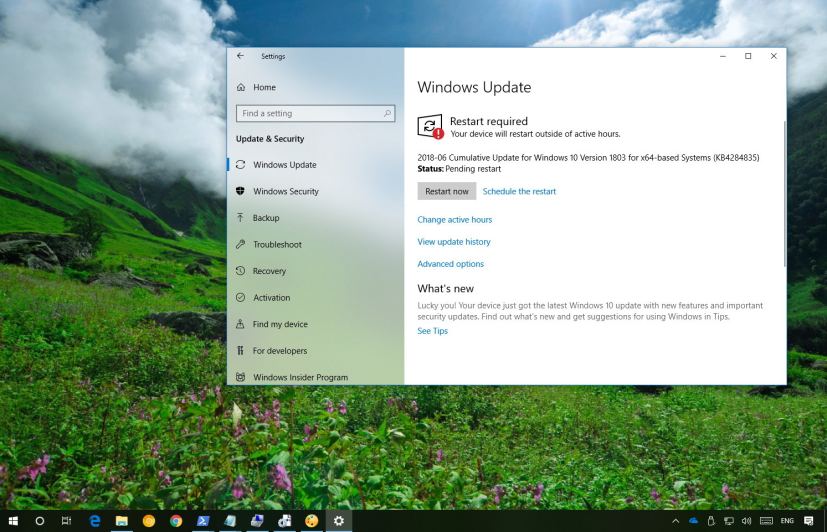 KB4284835 update for Windows 10