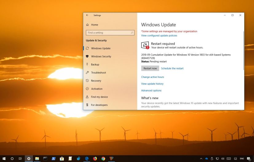 Windows 10 update KB4464218