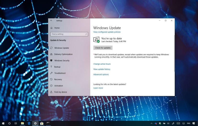 Windows 10 update KB4464455
