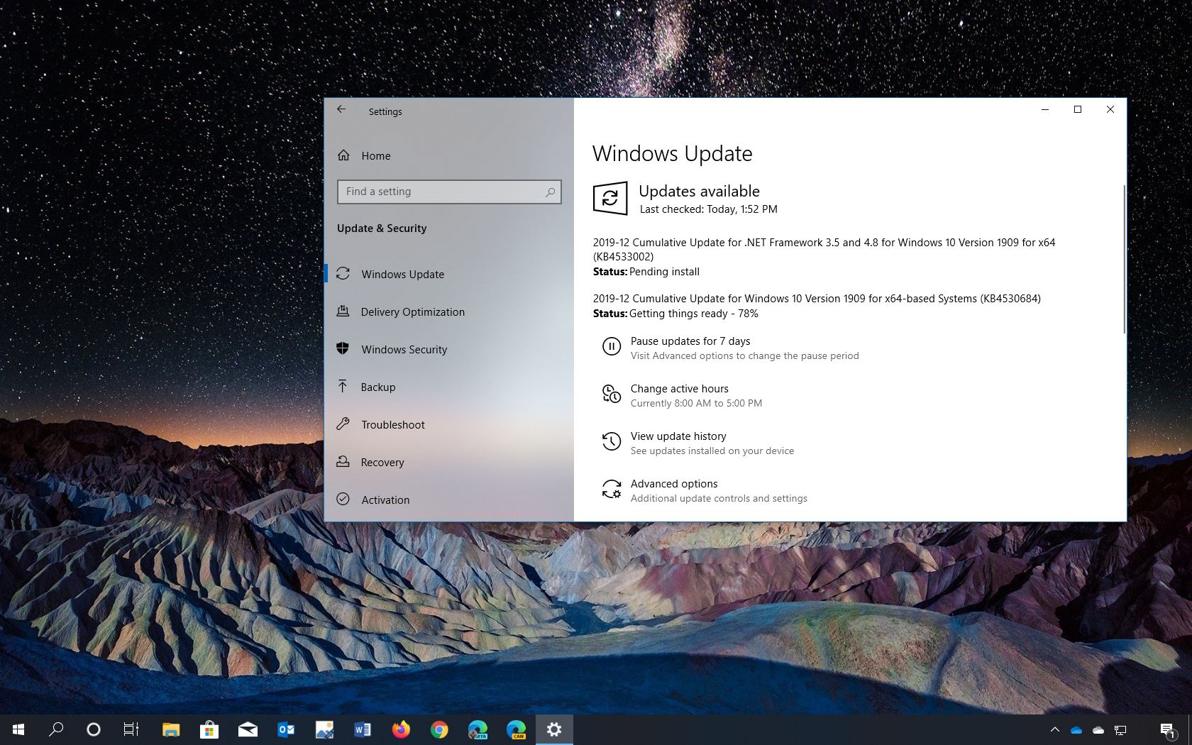Windows 10 update KB4530684 download