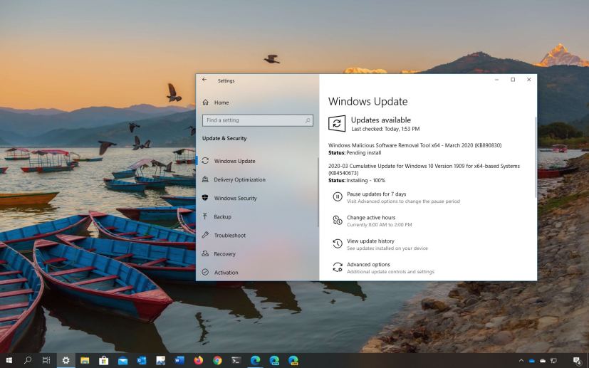 Windows 10 KB4540673 download