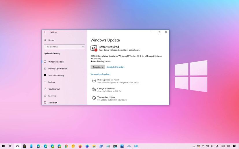 Windows 10 KB4601319