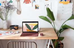 Microsoft Surface Laptop on a desk