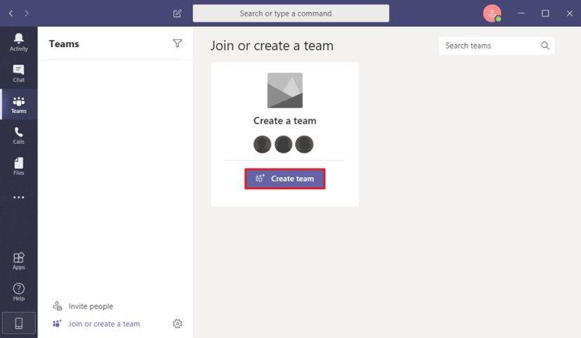 Microsoft Teams create channel