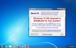 Never10 tool to stop the Windows 10 upgrade