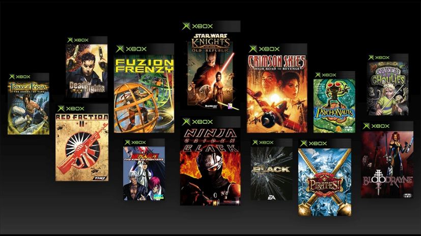 Original Xbox games backwards compatibility