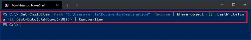 PowerShell LastWriteTime command