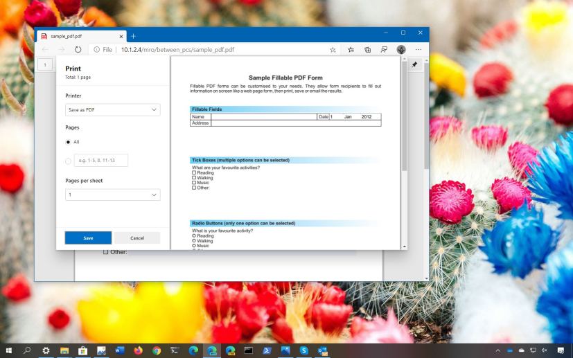 Remove PDF password on WIndows 10