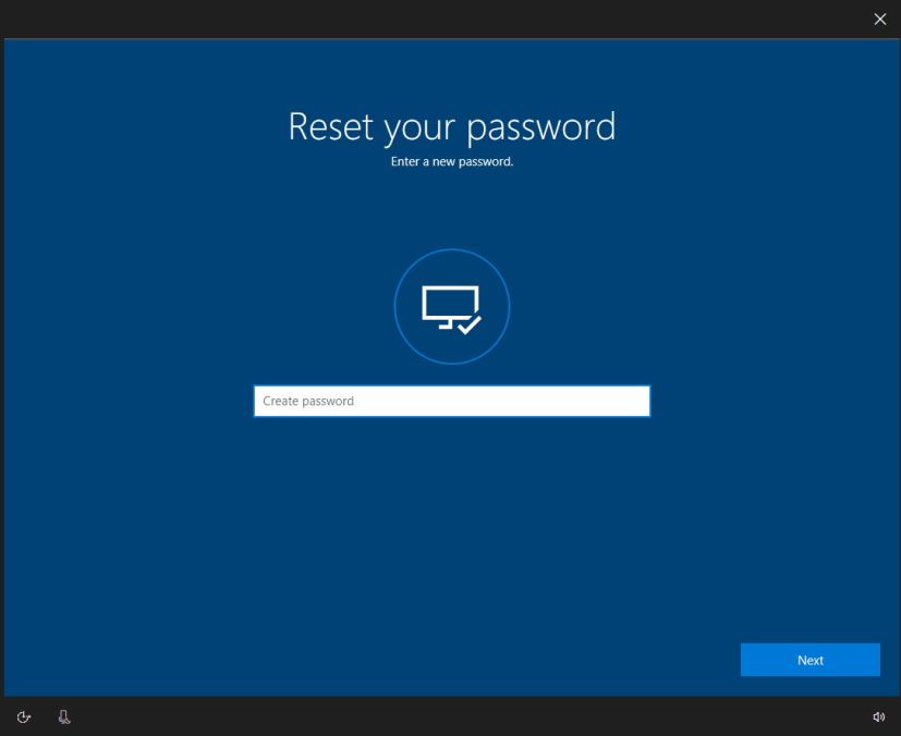 Reset your password