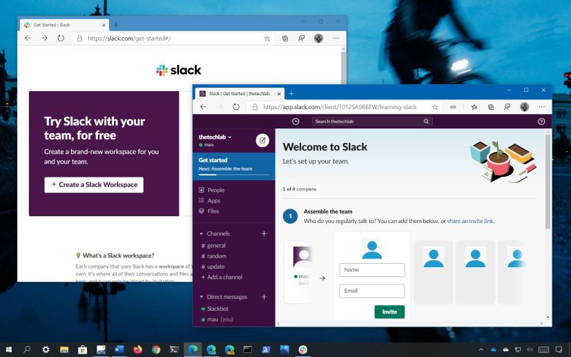 Set up Slack account