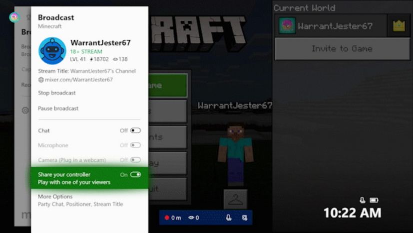 Share controller settings on Xbox One