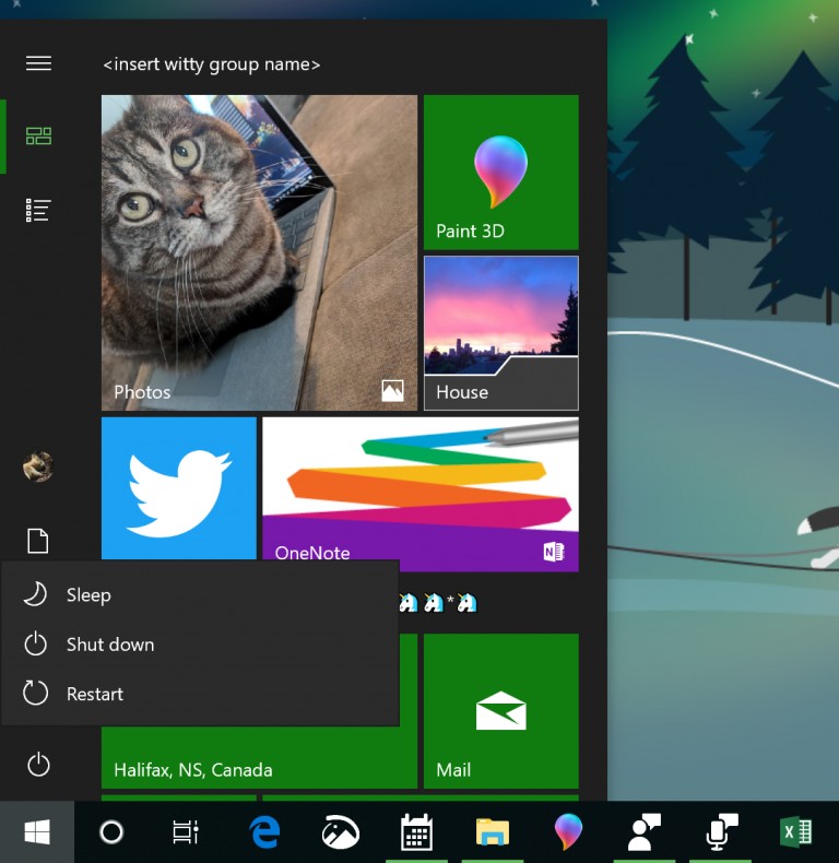 Start menu tweaks with Windows 10 build 18290