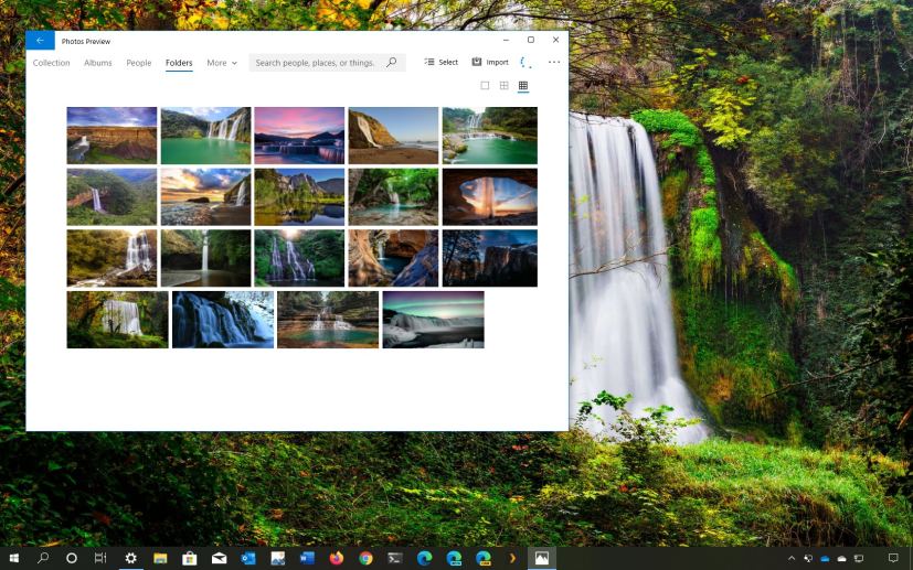 Stunning Waterfalls theme for Windows 10