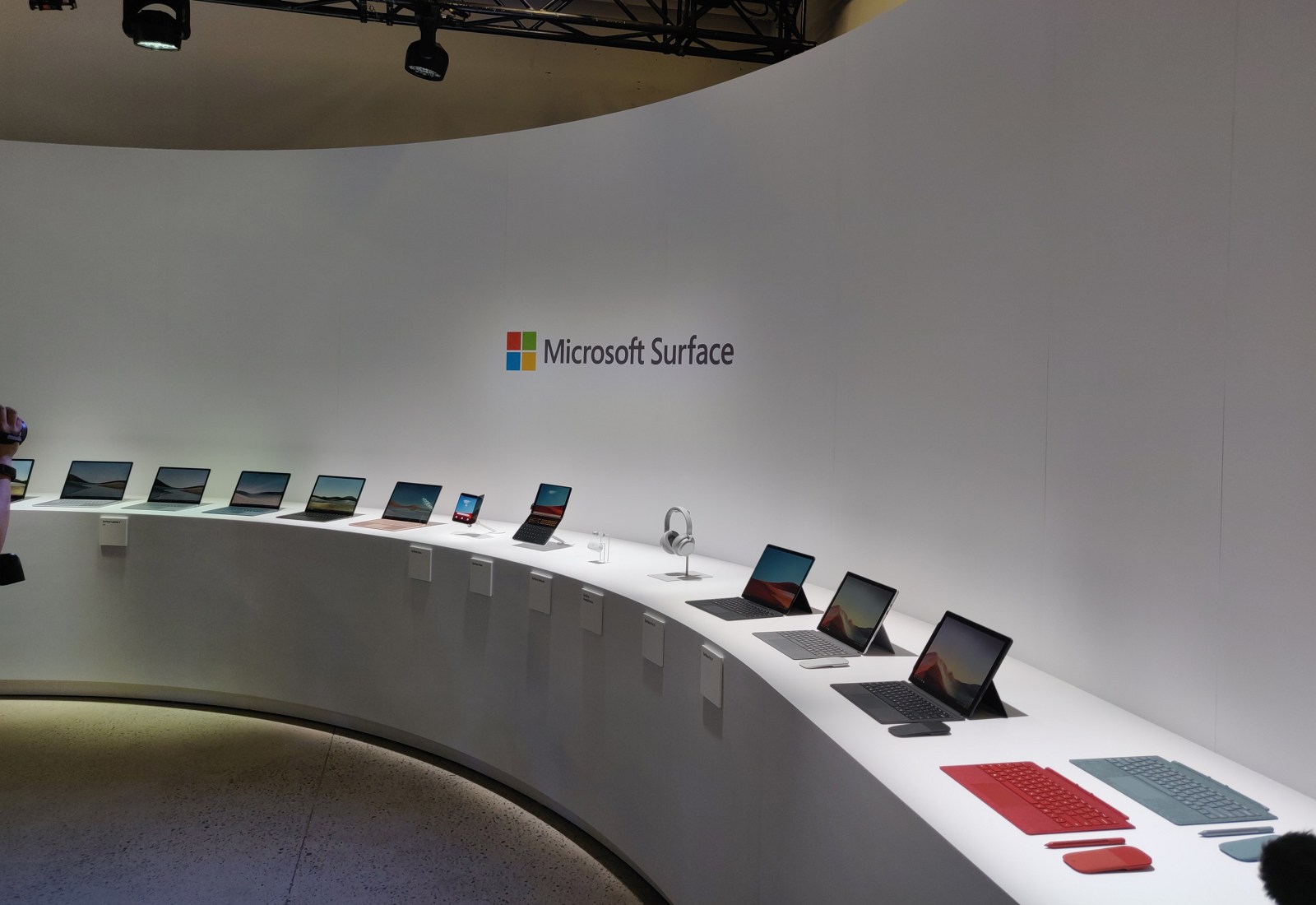 Microsoft Surface 2019 event in NYC, group of devices