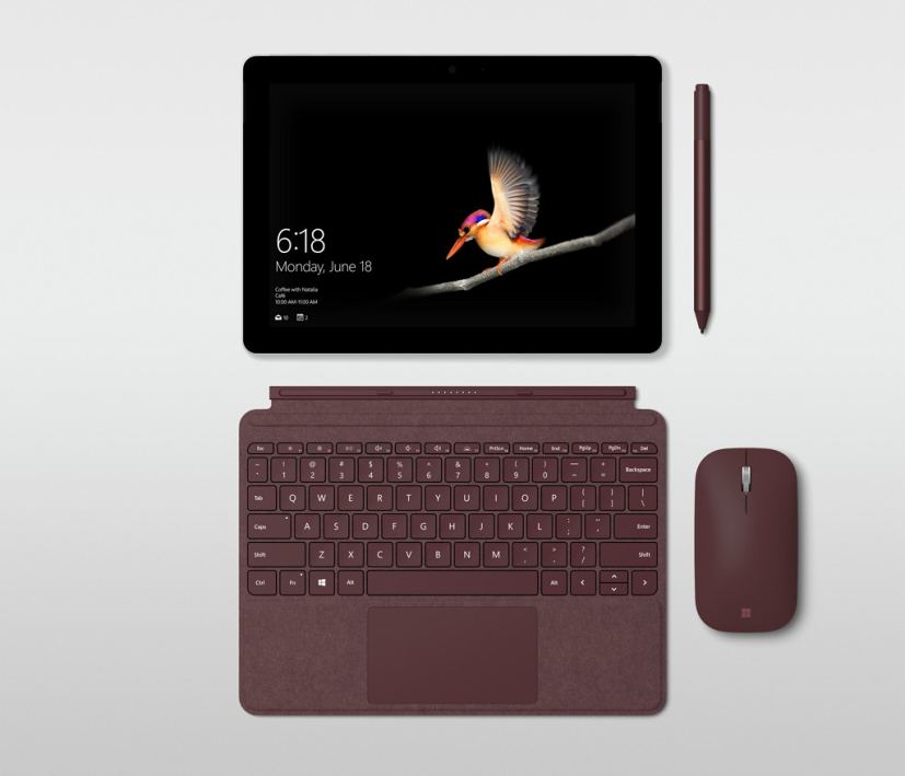 Surface Go Type Cover, Pen, and Mouse