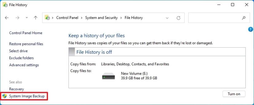 System Image Backup