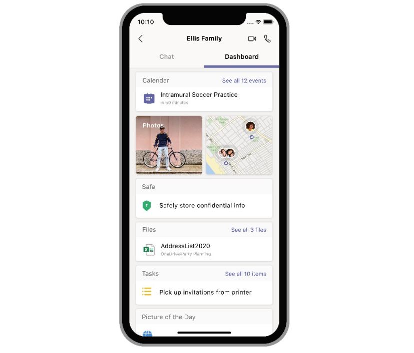 Microsoft Teams app (source Microsoft)