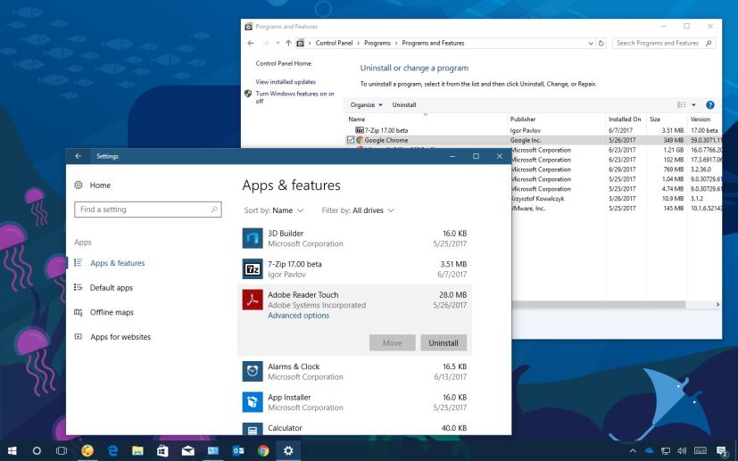 Uninstall incompatible apps on Windows 10