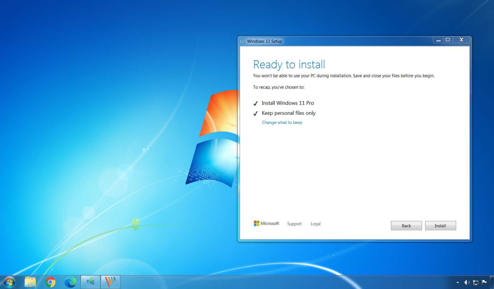 Upgrade Windows 7 to Windows 11