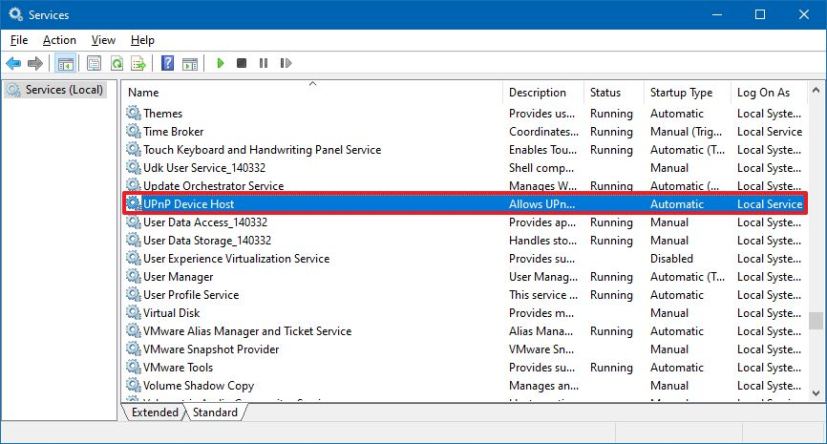 Upnp device host service