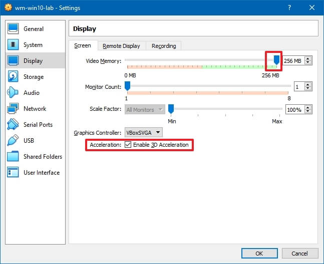 Virtual machine video memory allocation