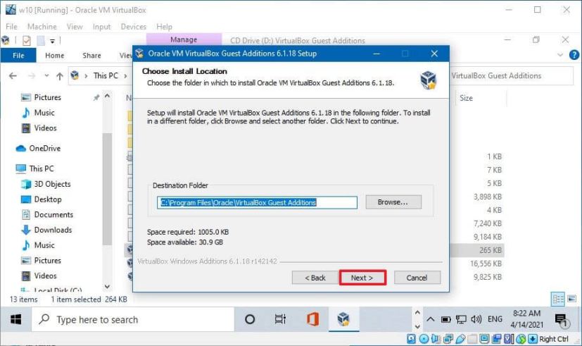 Virtual drivers install location