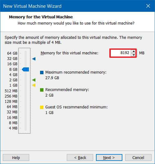 VM RAM settings