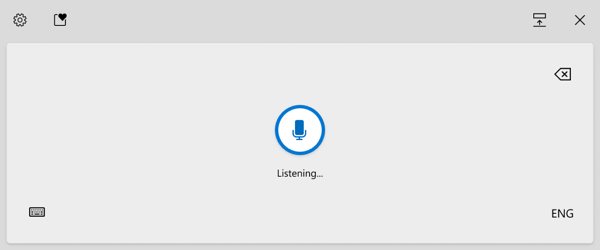 Voice Typing on Windows 10