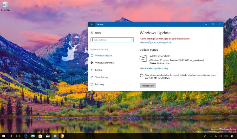 Windows 10 build 17035