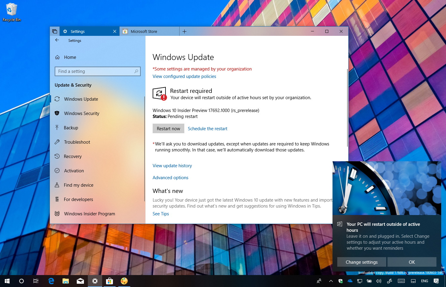 Windows 10 build 17692 new features