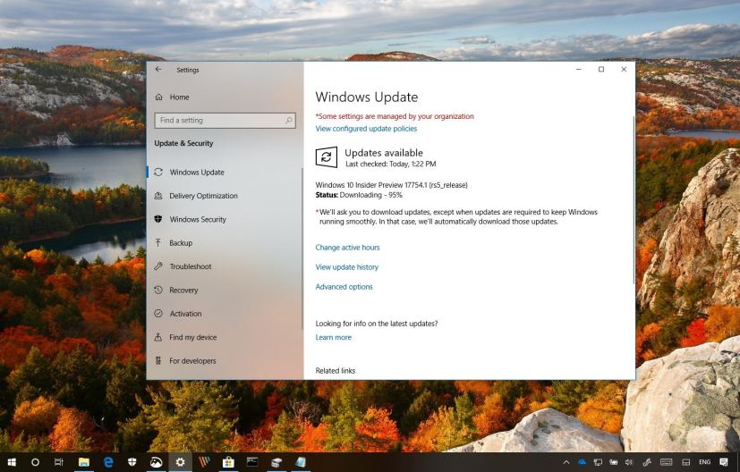 Windows 10 build 17754 changes