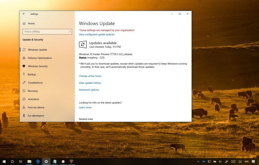 Windows 10 build 17758