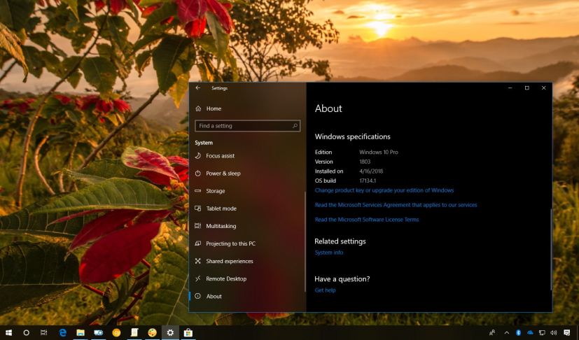 Windows 10 version 1803 (April 2018 Update) release date