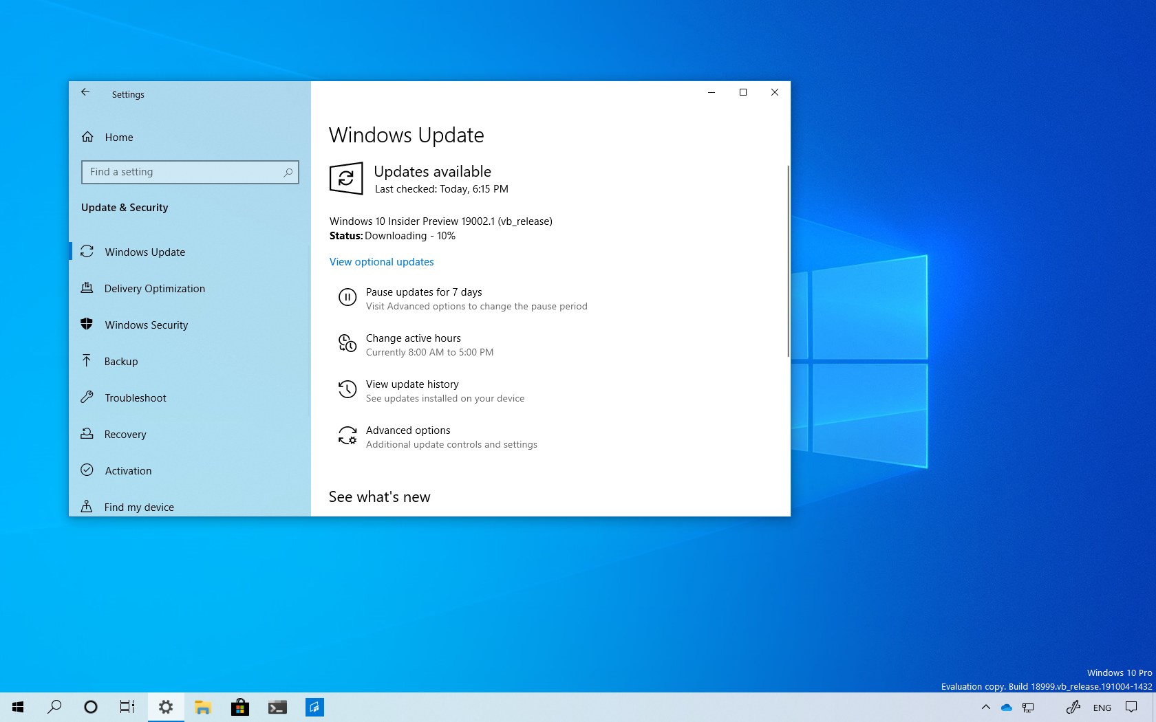 Windows 10 build 19002 download