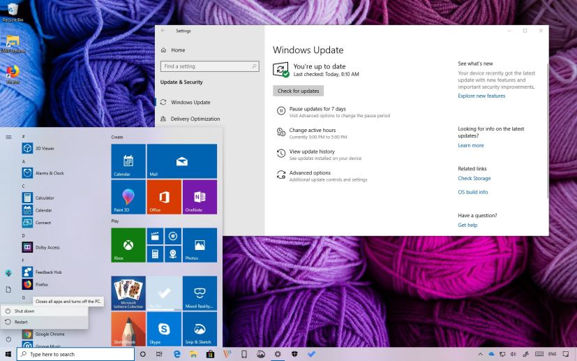 Windows 10 version 1903, April 2019 Update