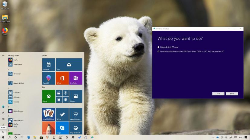 Windows 10 version 1903 clean installation