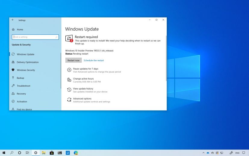 Windows 10 build 19033 download